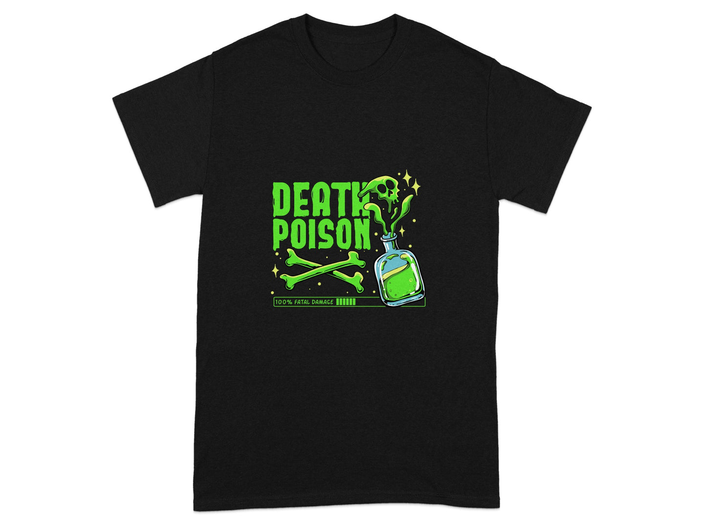 Death Poison Skull and Bones Graphic Tee