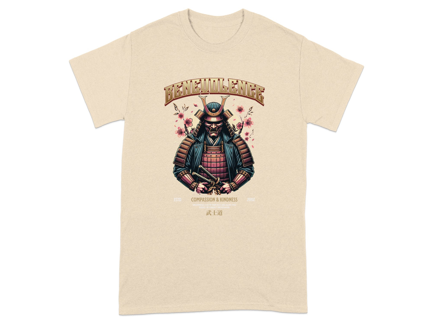 Benevolence Compassion & Kindness Samurai T-shirt