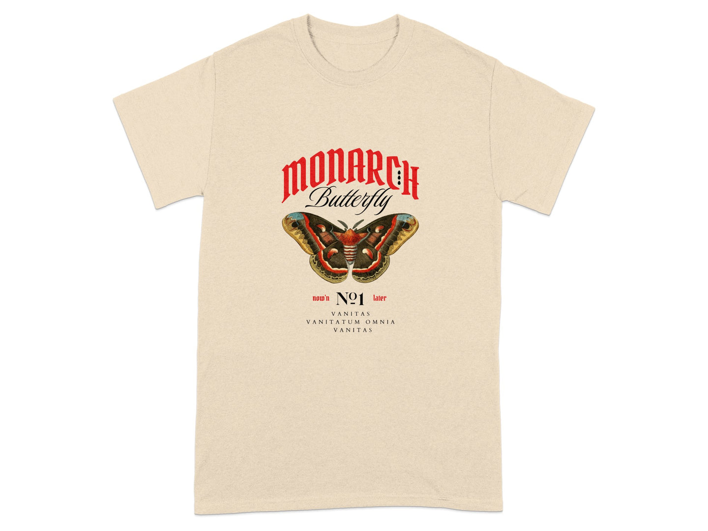 Monarch Butterfly Vanitas Vintage Graphic Tee