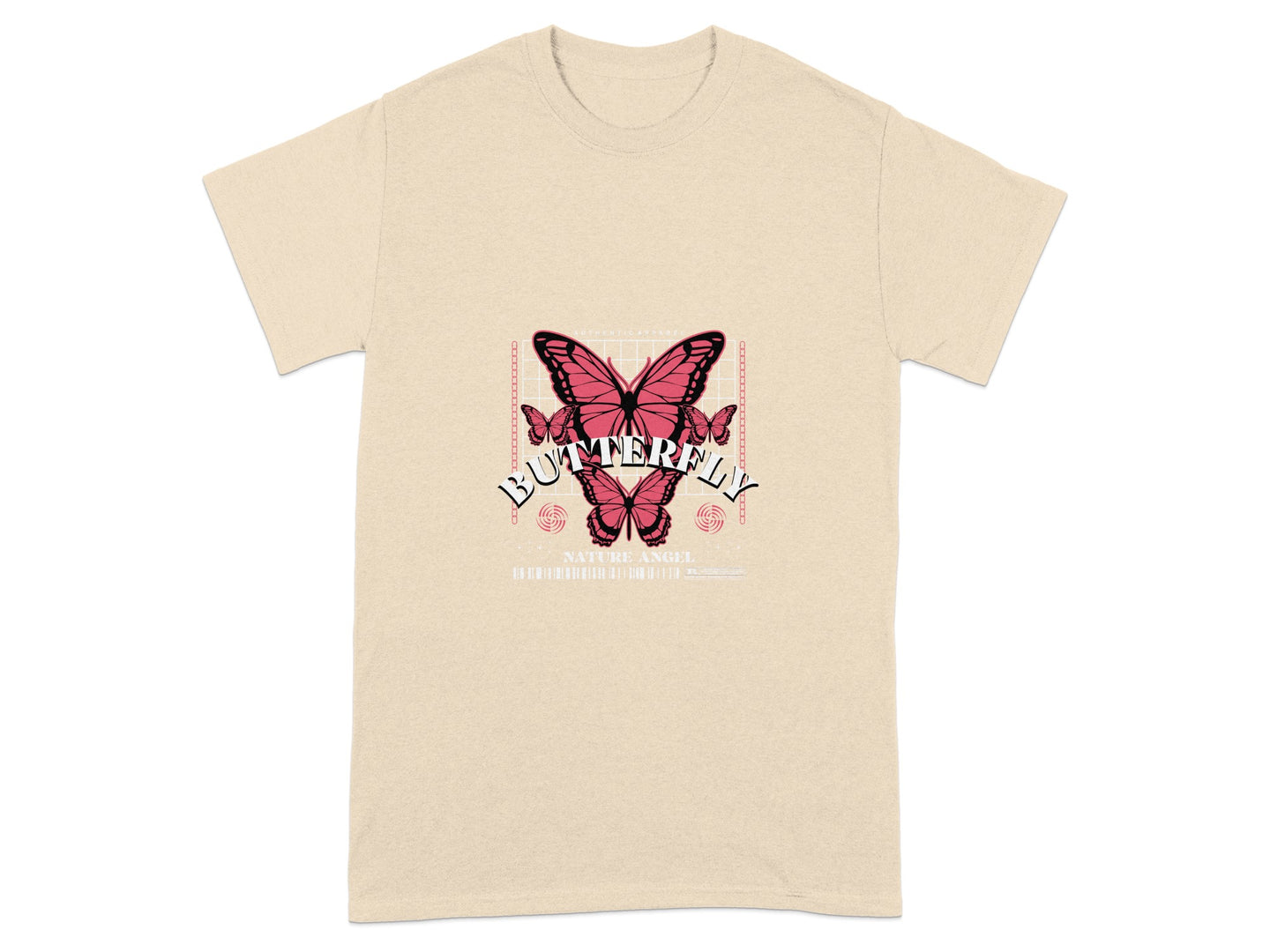 Butterfly Graphic Design Modern Fashionable Style T-Shirt