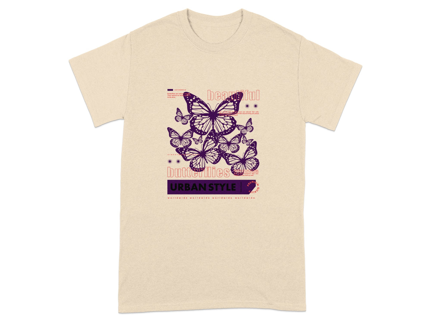 Beautiful Butterflies Urban Style T-shirt