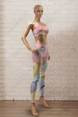 Pastel Flow Patterns Legging
