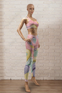 Pastel Flow Patterns Legging