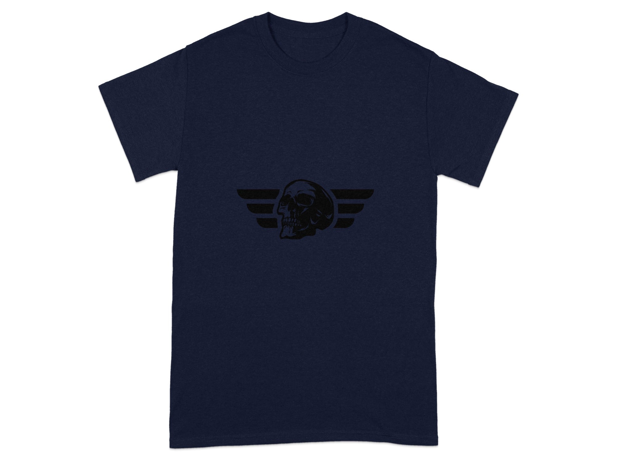 Skull with Wings Graphic Design T-Shirt