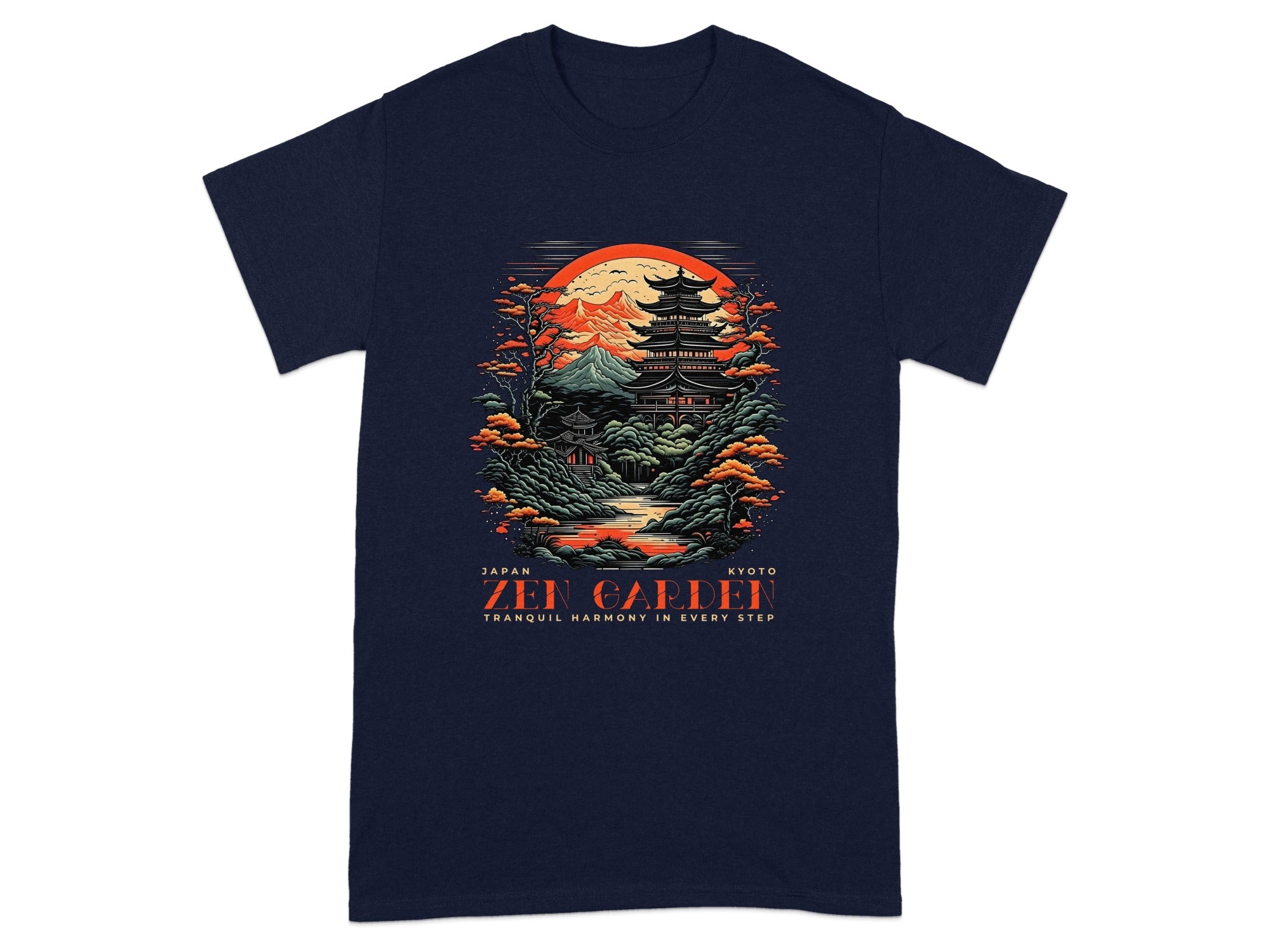 Japan Kyoto Zen Garden Tranquil Harmony T-Shirt
