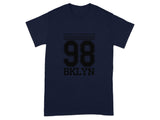 BKLYN 98 Graphic Print Navy Short Sleeve T-Shirt