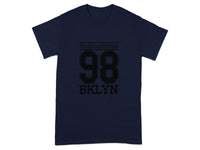 BKLYN 98 Graphic Print Navy Short Sleeve T-Shirt