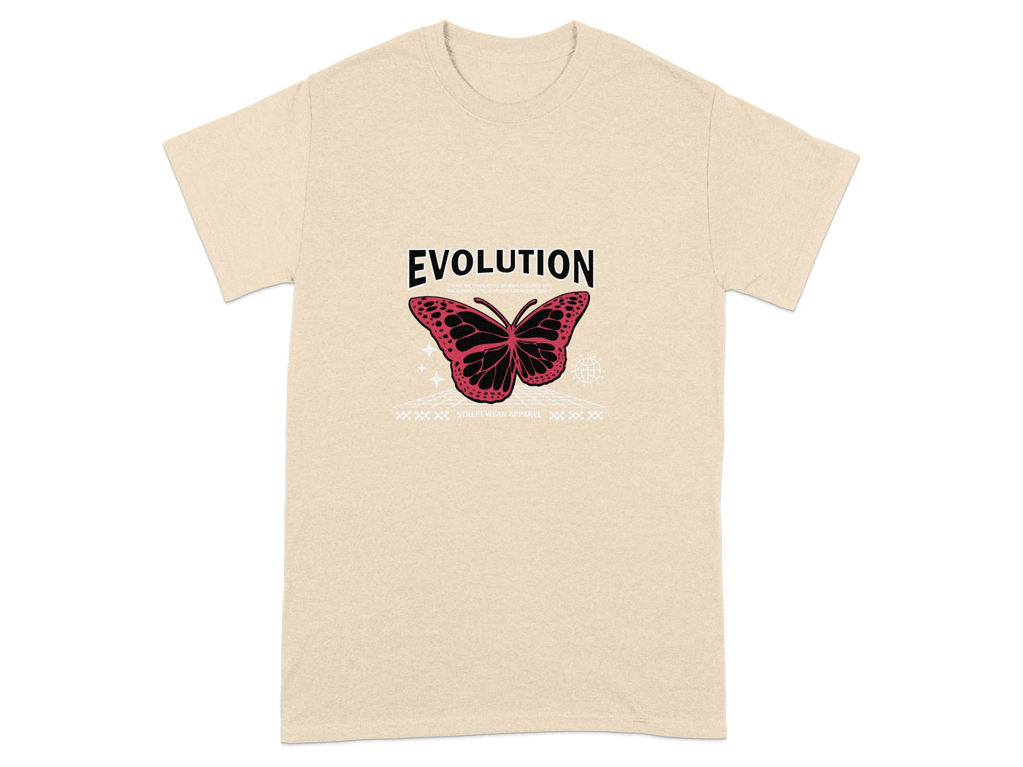 Evolution Butterfly Graphic T-Shirt