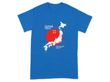 Japan Tokyo Map Red Circle Graphic T-Shirt