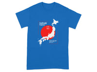 Japan Tokyo Map Red Circle Graphic T-Shirt