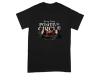 Keep Your Positive Circle Black Graphic Tee