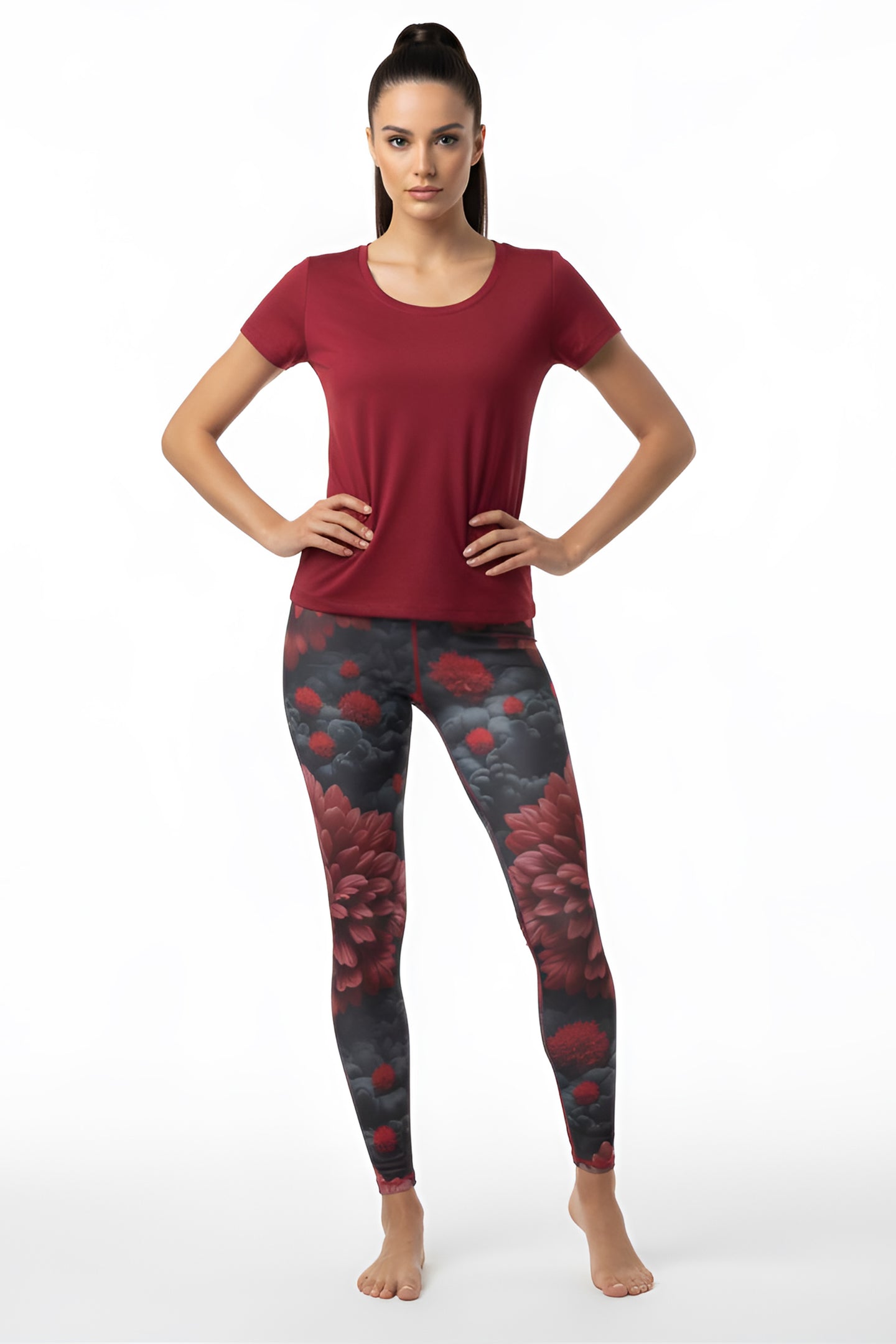 Crimson Blossom Harmony Spry Legging