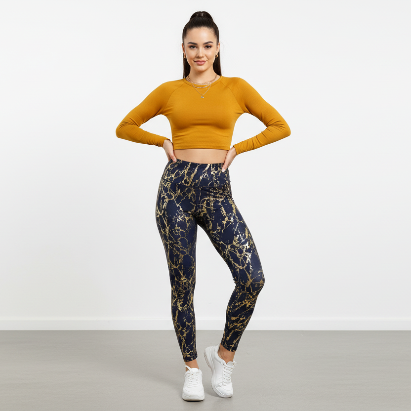 Golden Veins Spry Legging