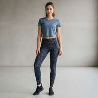 Navy Foil Astur Legging