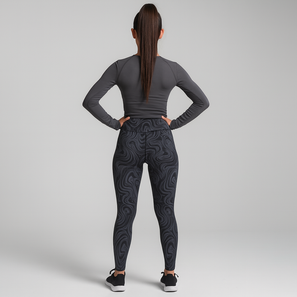 Navy Foil Spry Legging