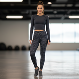 Navy Foil June Legging