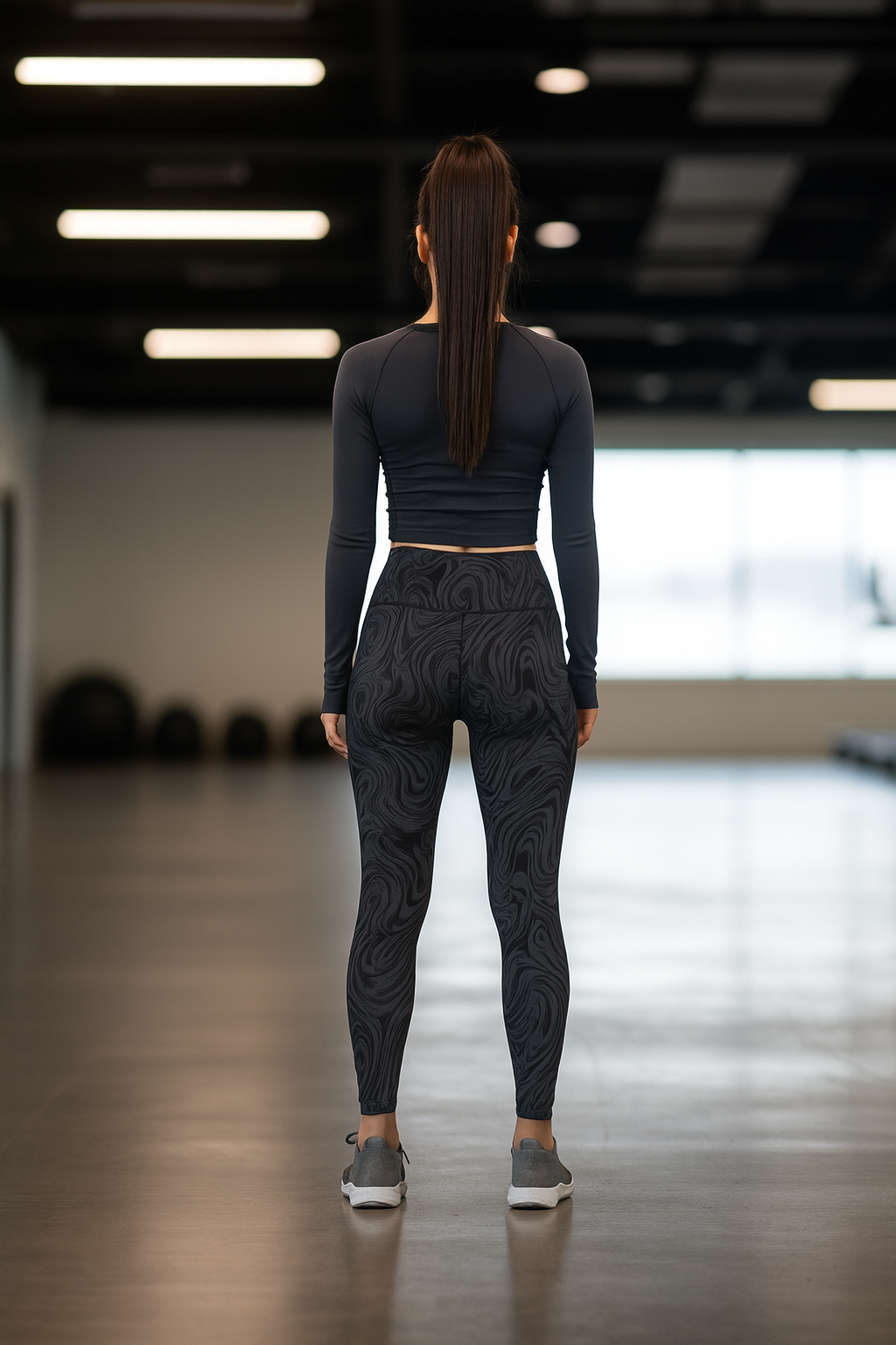 Navy Foil June Legging