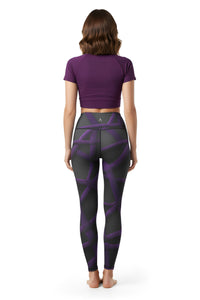 Violet Tangle Grid Spry Legging