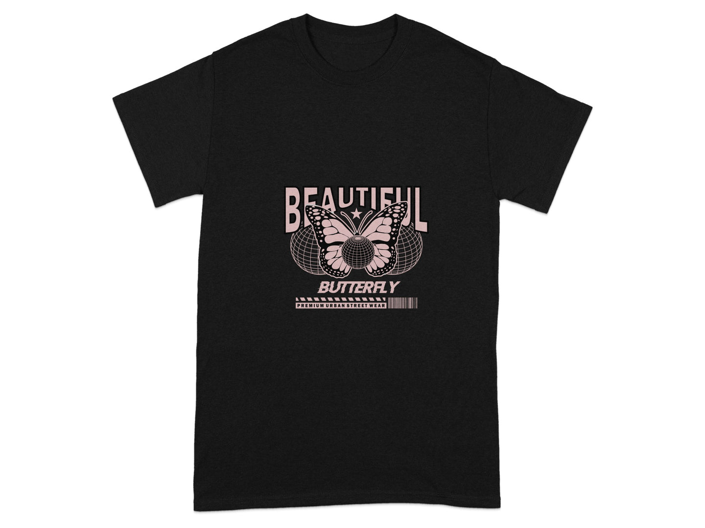 Beautiful Butterfly Graphic Tee for Casual Wear