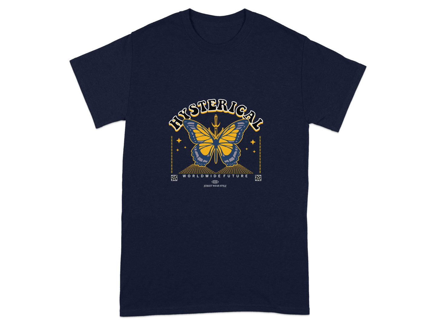 Hysterical Worldwide Future Butterfly Graphic Shirt