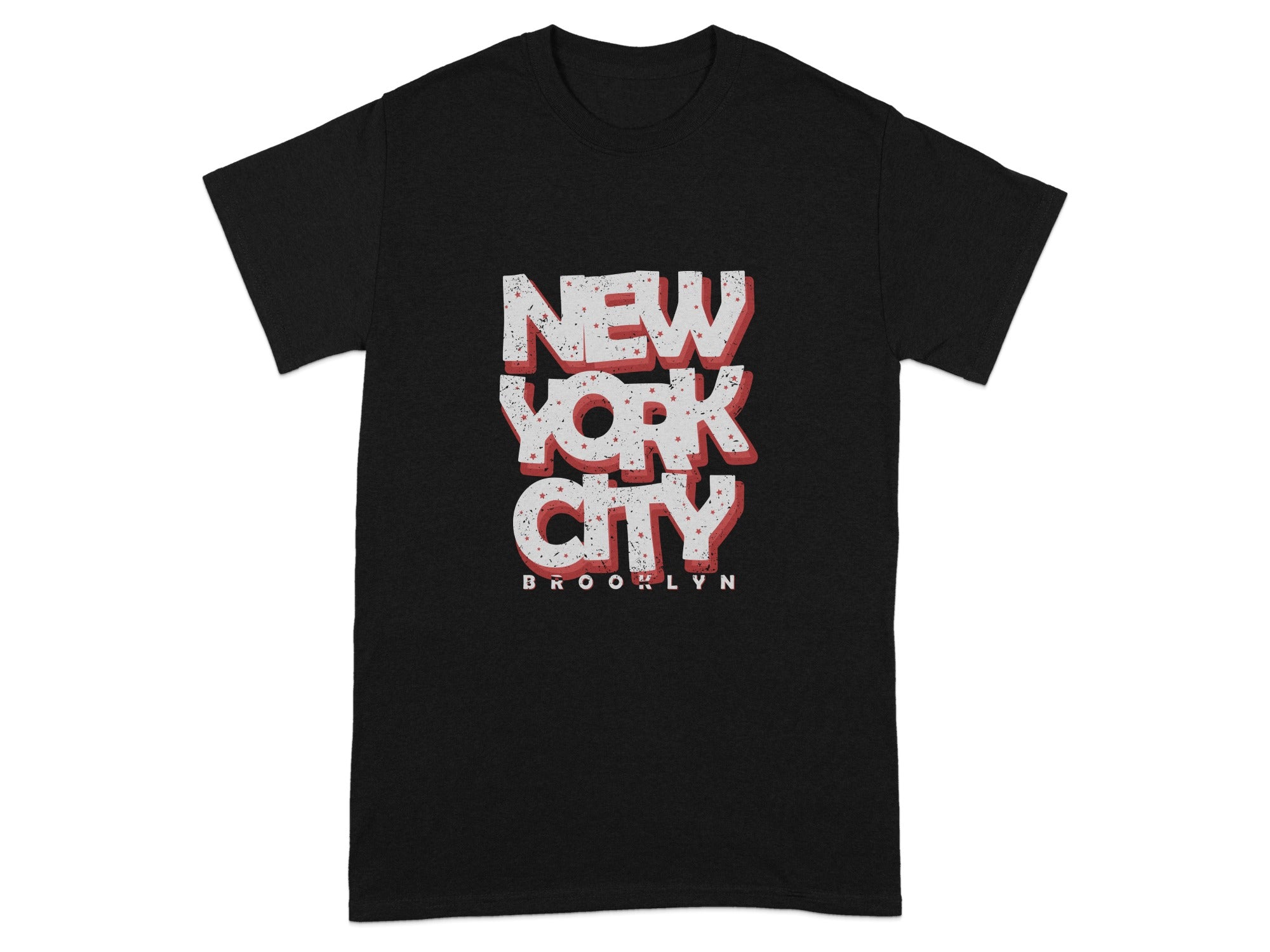 New York City Brooklyn Text Design T-Shirt