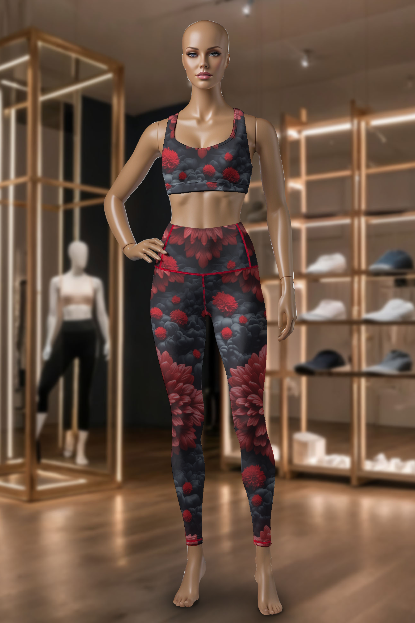 Crimson Blossom Harmony Legging