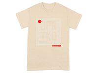 Modern graphic design with red circle product