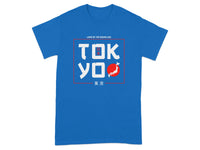 Land Of The Rising Sun Tokyo Blue Graphic T-shirt