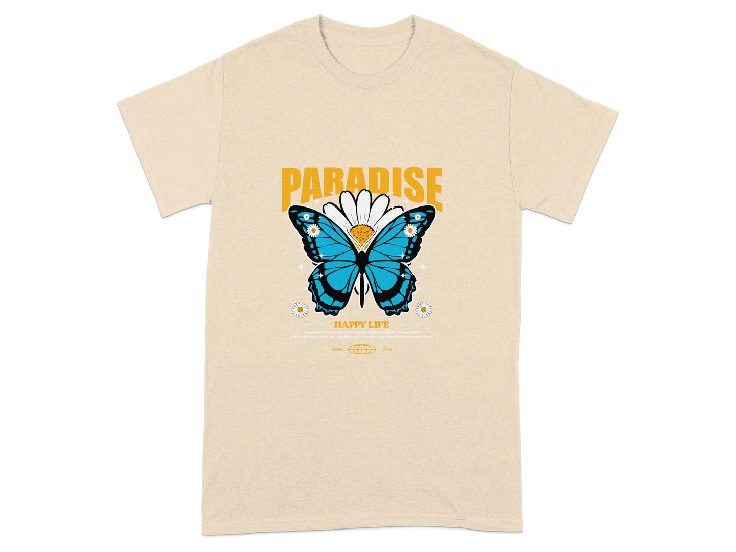 Paradise Happy Life With Butterfly T-Shirt
