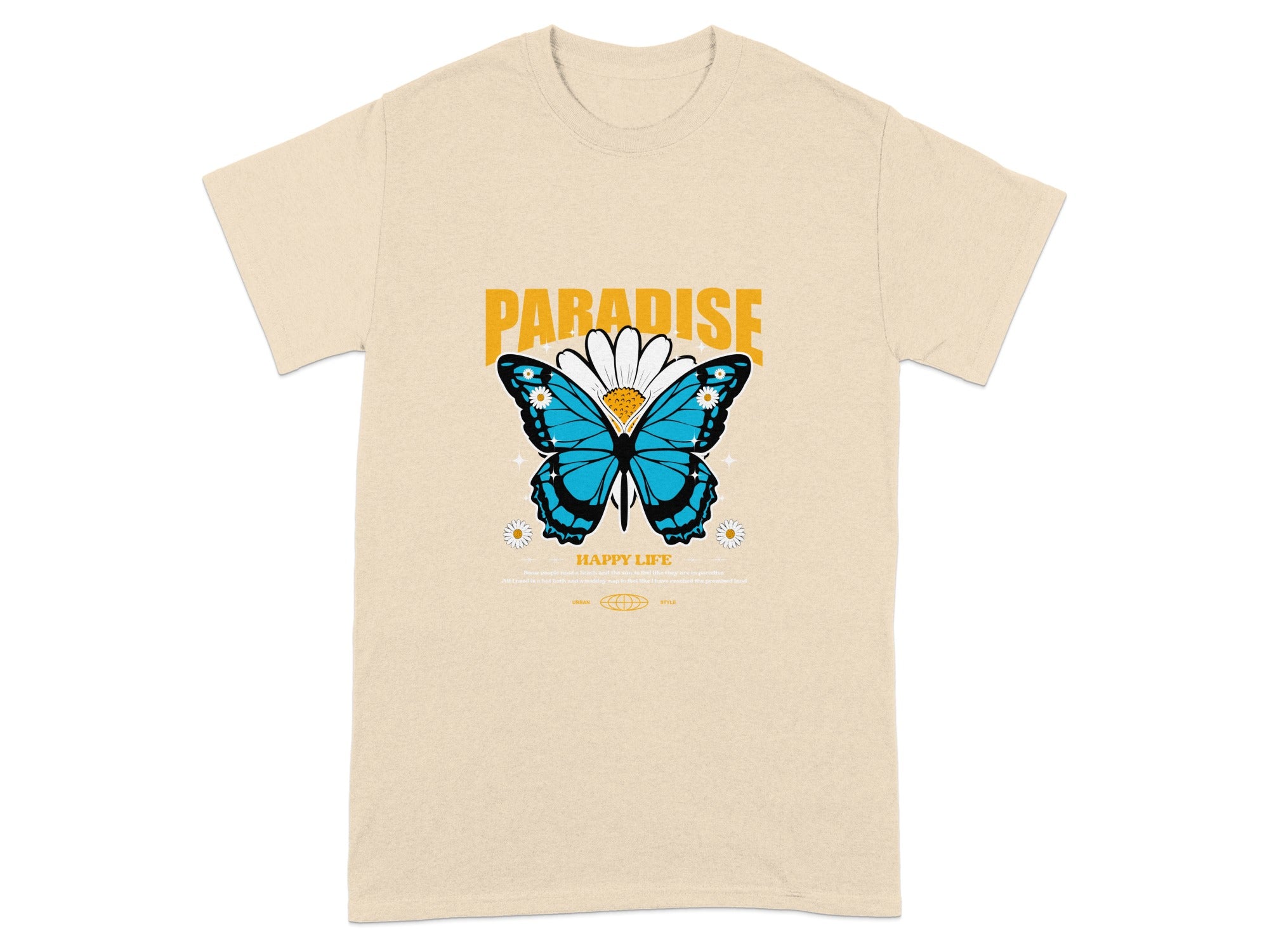 Paradise Happy Life With Butterfly T-Shirt