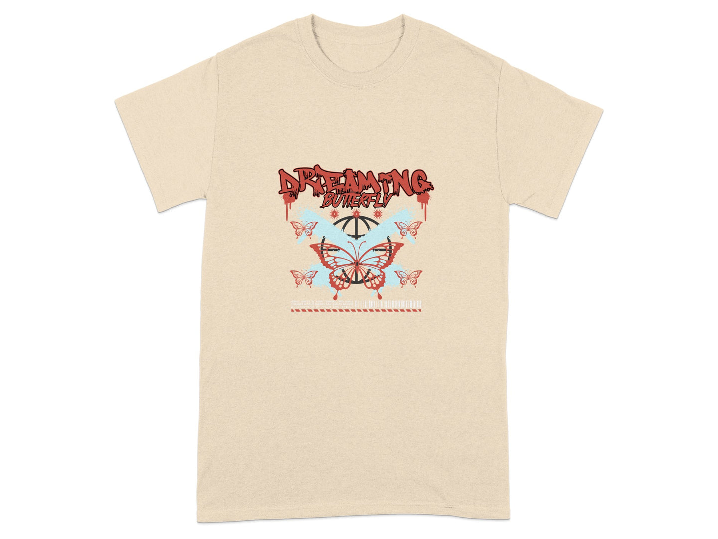 Dreaming Butterfly Graphic Print T-Shirt