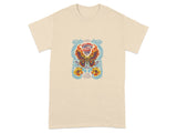 Vibrant Psychedelic Festival Butterfly T-Shirt