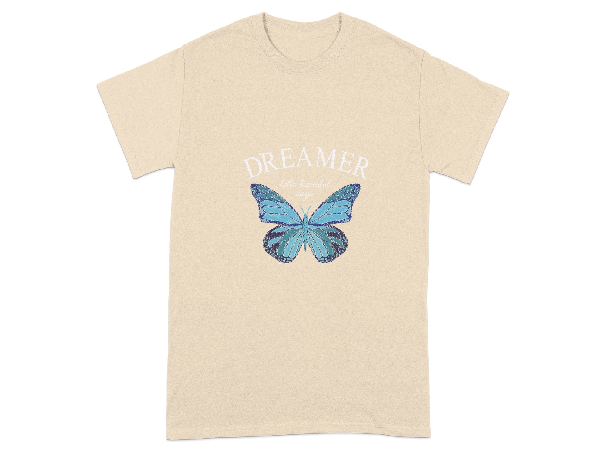 Dreamer Blue Butterfly Graphic Tee