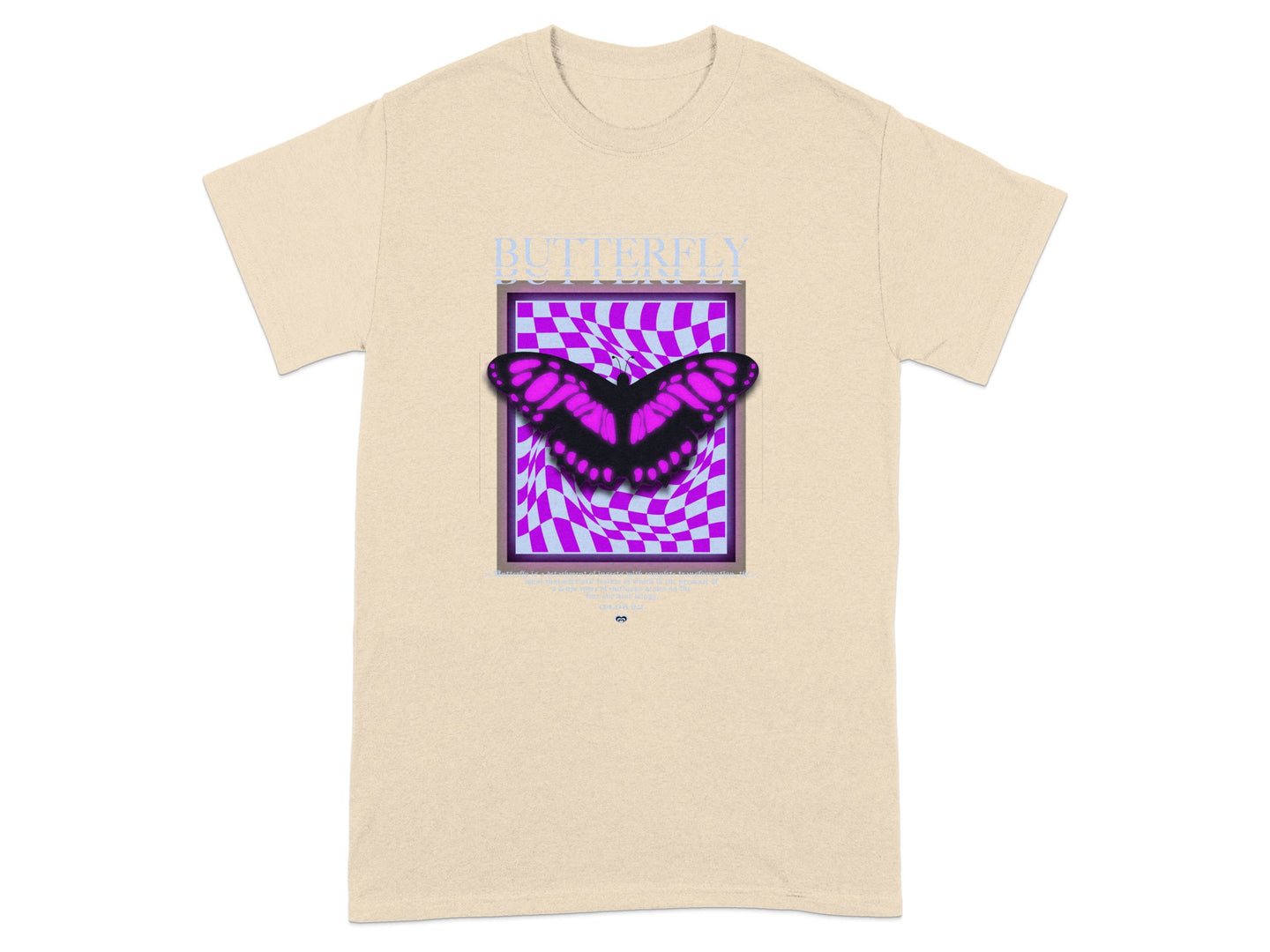 Butterfly Design Optical Illusion Graphic Tee