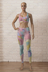Pastel Flow Patterns Legging