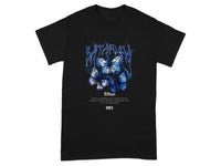Blue Butterflies Graphic Design Printed T-Shirt