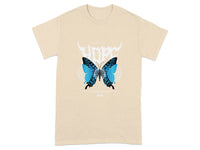 Blue Butterfly Graphic Dope T-shirt Product