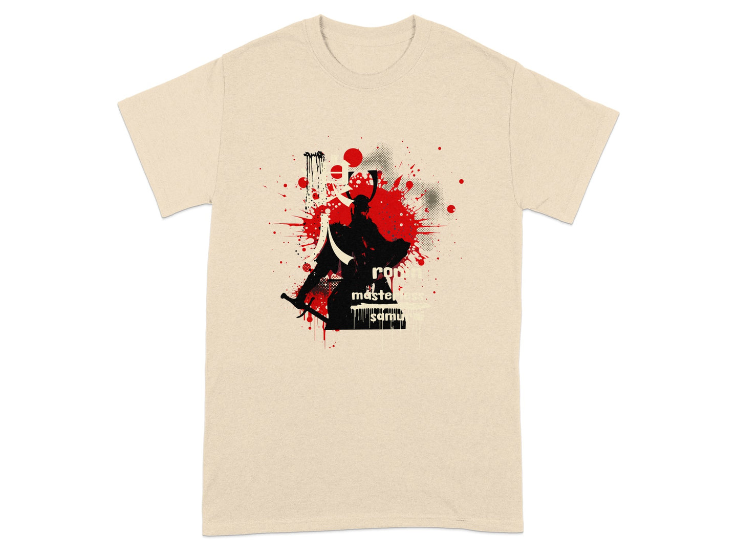Splatter Design Master Samurai Artwork Tee