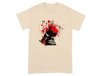 Splatter Design Master Samurai Artwork Tee