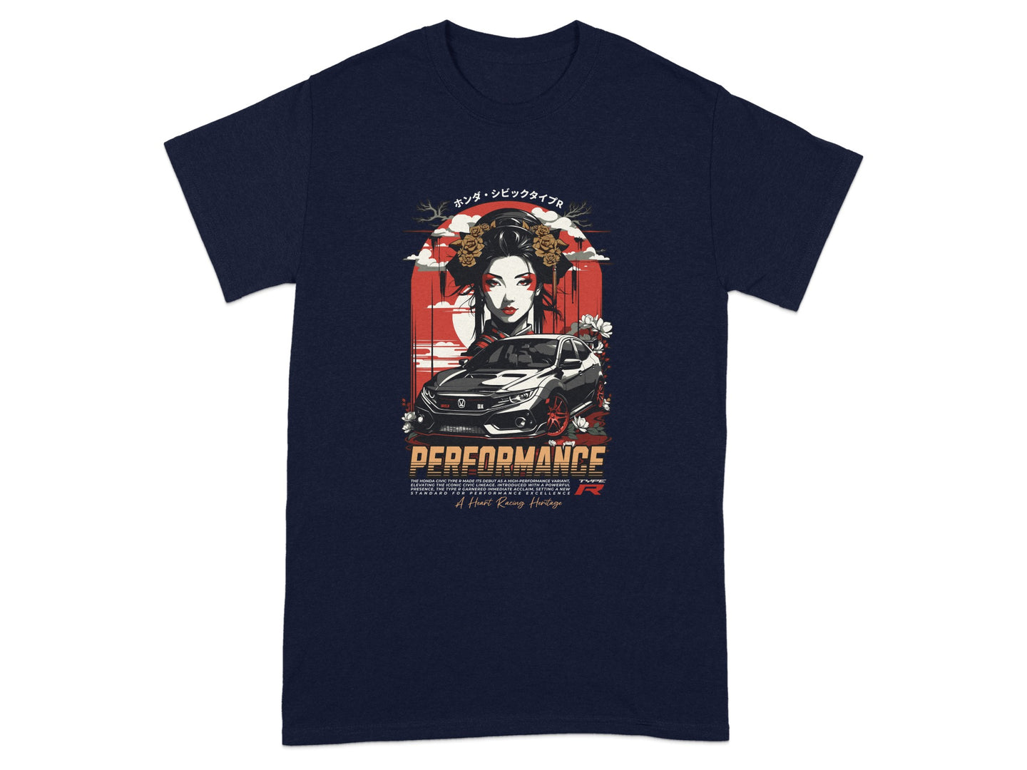 Performance Art Car T-shirt with Artistic Design