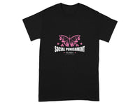 Social Punishment Butterfly Design T-Shirt