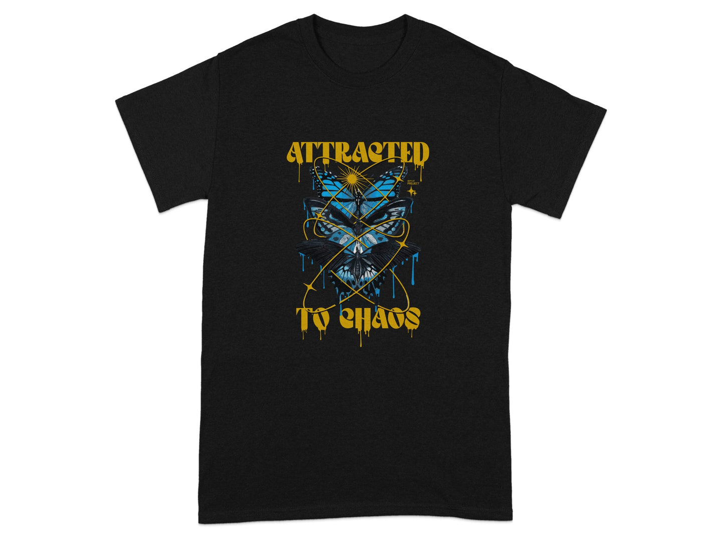 Attracted To Chaos Graphic T-Shirt Design