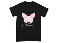 Believe in Miracles Pink Butterfly T-Shirt
