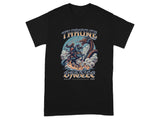 Throne Battle Knight and Dragon Graphic T-shirt