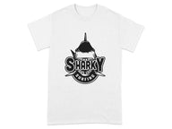 Sharky Surfing Graphic T-Shirt for Adventure Lovers