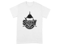 Sharky Surfing Graphic T-Shirt for Adventure Lovers