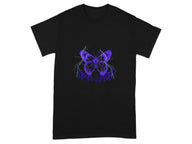 Purple Butterfly with Electric Vibes Graphic Tee