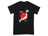 Japan Tokyo Red Sun Map Graphic T-shirt