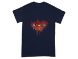 Grunge Skull with Horror Eyes Graphic T-Shirt Product