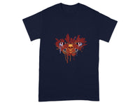 Grunge Skull with Horror Eyes Graphic T-Shirt Product